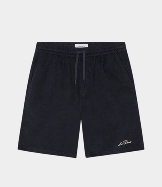 Les Deux signature mini cord shorts dark blue night
