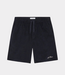 Les Deux Signature mini cord shorts dark blue night – stijlvolle heren corduroy shorts met elastische taille en moderne casual uitstraling