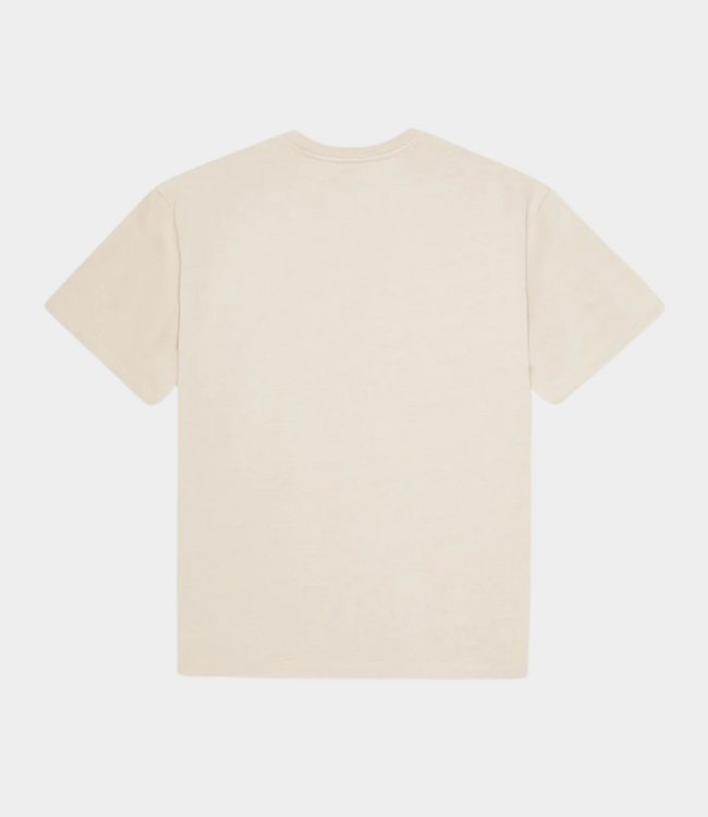 Les Deux Crew T-shirt light sand – oversized heren T-shirt van biologisch katoen met heavyweight kwaliteit en moderne streetwear uitstraling