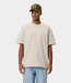 Les Deux Crew T-shirt light sand – oversized heren T-shirt van biologisch katoen met heavyweight kwaliteit en moderne streetwear uitstraling