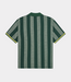 Les Deux Stripe jacquard football jersey tee pine green