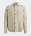 Cast Iron Cotton linen shirt L/S tea – stijlvol heren overhemd van katoen-linnen twill met borstzak en moderne casual uitstraling