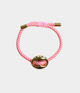 Bonnie Studios Bean Bracelet pink striped