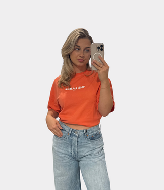 Alix the Label Label tee soft orange