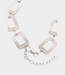 Gestuz GZchannie chain belt silver – elegante dames kettingriem van staal met rechthoekige schakels en moderne Scandinavische uitstraling
