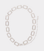Gestuz GZchannie chain belt silver – elegante dames kettingriem van staal met rechthoekige schakels en moderne Scandinavische uitstraling
