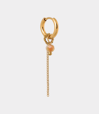 Label Kiki Chain orange round hoop gold