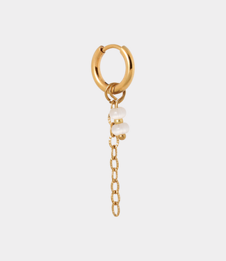 Label Kiki Chain natural hoop gold