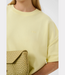 Gestuz GZgilsa sweat tee wax yellow – oversized dames T-shirt met sweatkwaliteit, dropped shoulders en moderne Scandinavische uitstraling