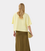Gestuz GZgilsa sweat tee wax yellow – oversized women’s sweat tee with dropped shoulders and Scandinavian minimalism