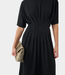 Gestuz GZinez long dress black – elegant cotton stretch maxi dress with fitted silhouette and Scandinavian minimalism