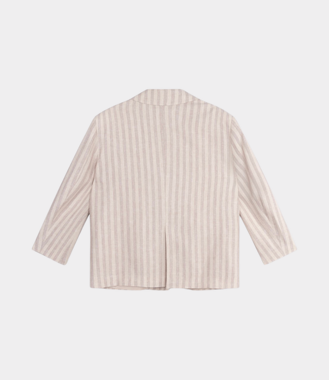 Alix the Label Striped blazer sand