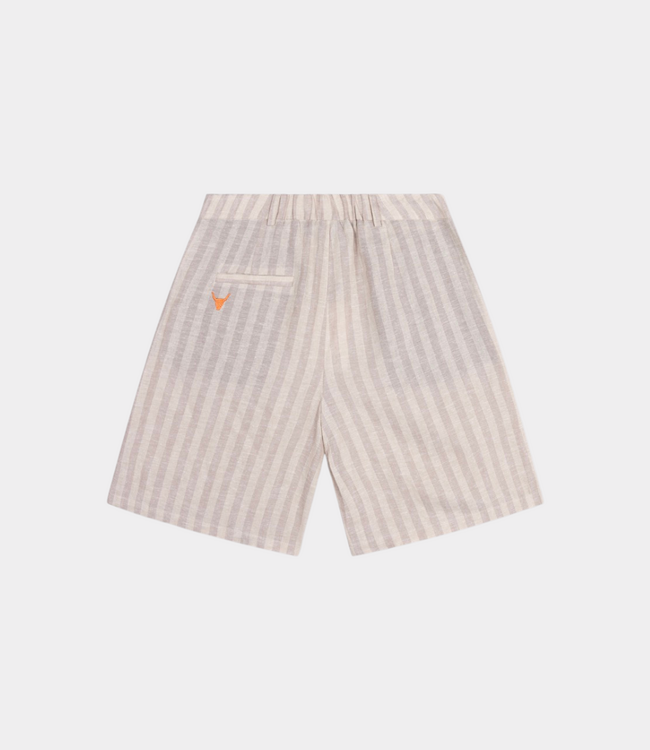 Alix the Label Striped bermuda short sand