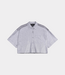 Alix the Label Foil cropped blouse light grey