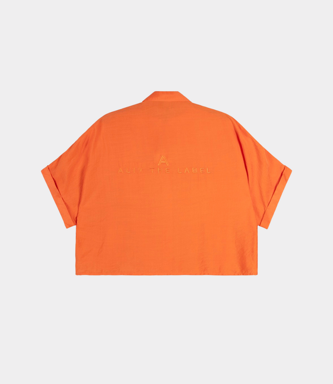 Alix the Label Irregular oversized blouse soft orange