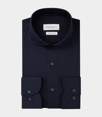 Profuomo X cutaway shirt navy