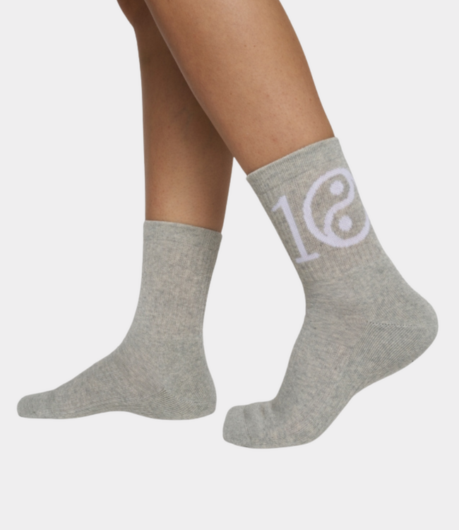 10Days 10Days socks yin yang light grey melee 20-933-6203-4001