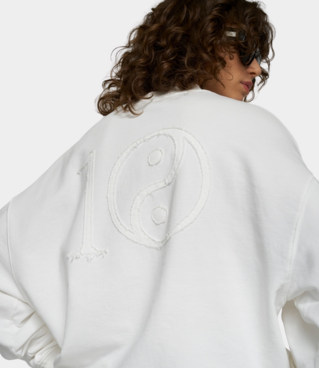 10Days 10Days baseball sweater yin yang ecru 20-807-6203-1002