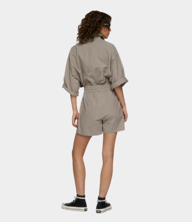 10Days wide crinkle jacket fog