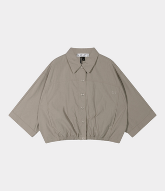 10Days wide crinkle jacket fog