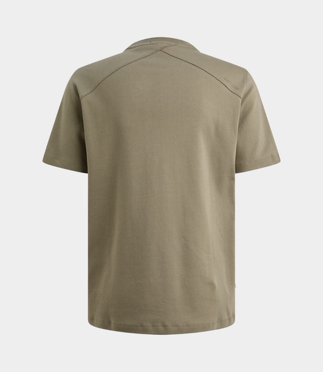 Cast Iron R neck tee regular fit vetiver