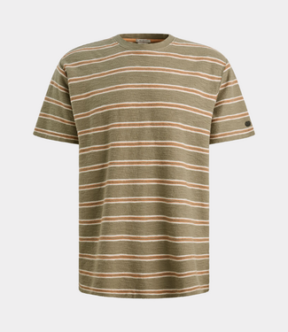 Cast Iron R neck tee s/s relaxed fit vetiver