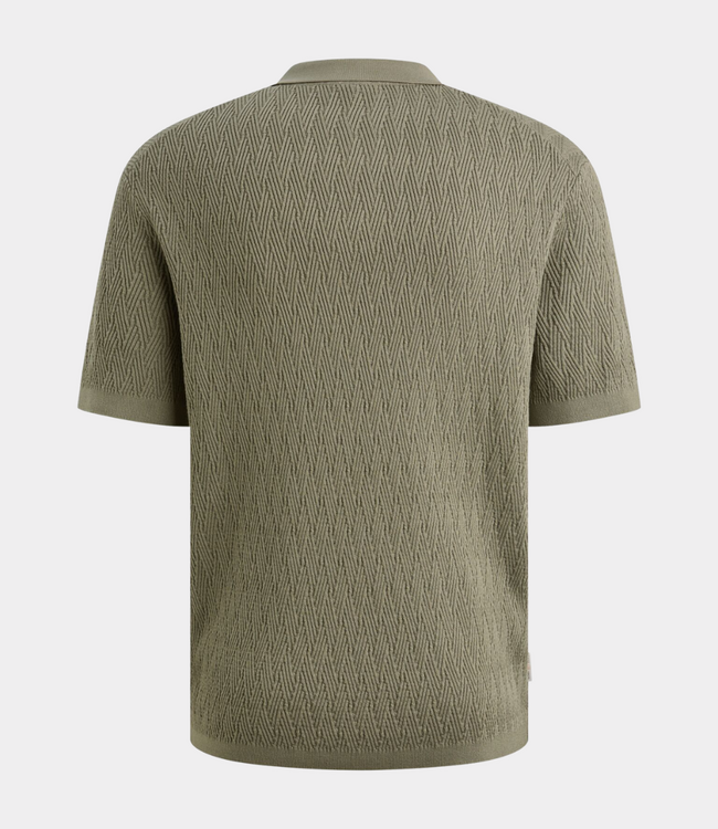 Cast Iron Polo s/s regular fit vetiver