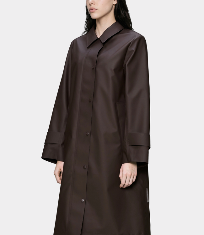 Rains Rains Nara W Long Jacket W3 bark 21520-177