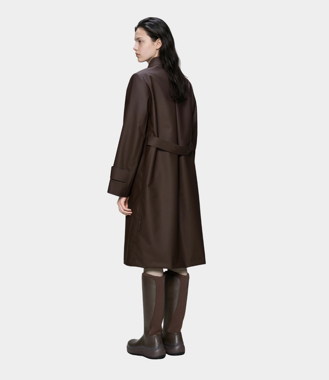 Rains Nara W Long Jacket W3 bark