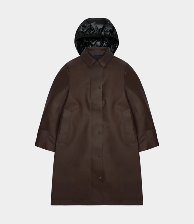 Rains Nara W Long Jacket W3 bark