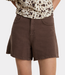 Alix the Label heavy twill short brown