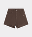 Alix the Label heavy twill short brown