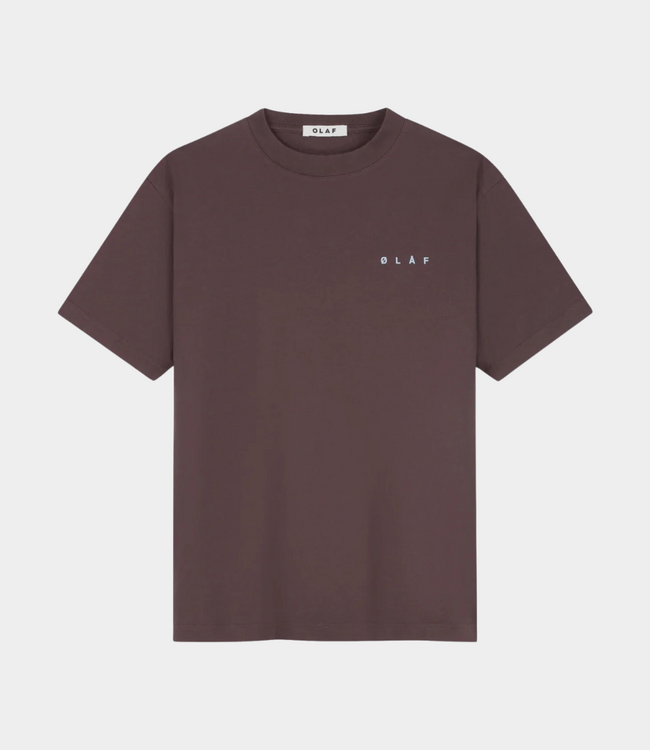 Olaf Olaf LASSO FACE TEE CHOCOLATEPLUM M260100-CHOCOLATEPLUM