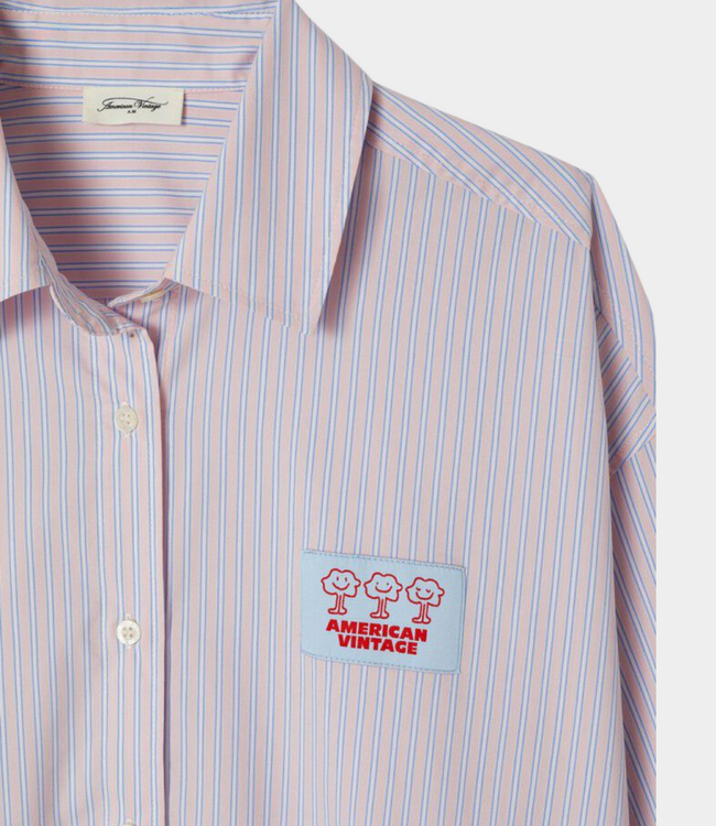 American Vintage Soabird shirt rayures doucheur