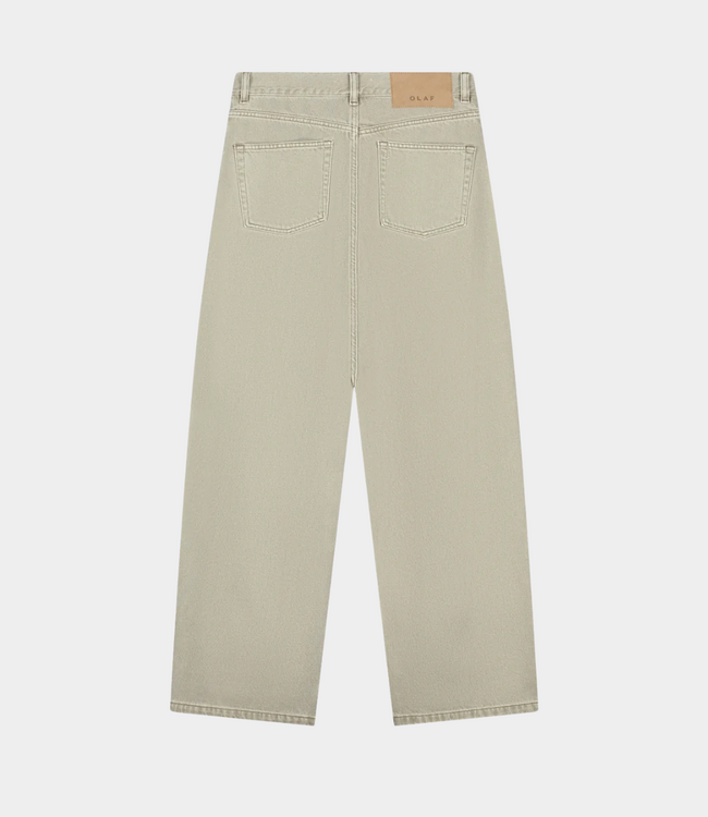Olaf Olaf monogram barrel leg denim pant treehouse W260400-TREEHOUSE
