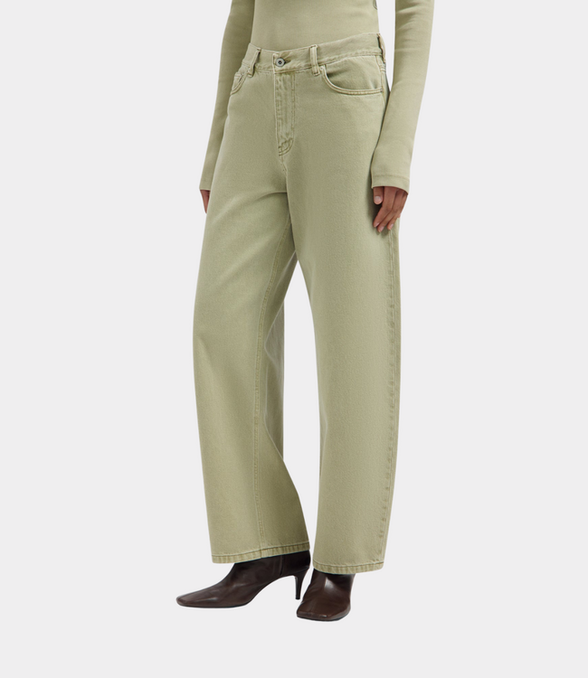 Olaf Olaf monogram barrel leg denim pant treehouse W260400-TREEHOUSE