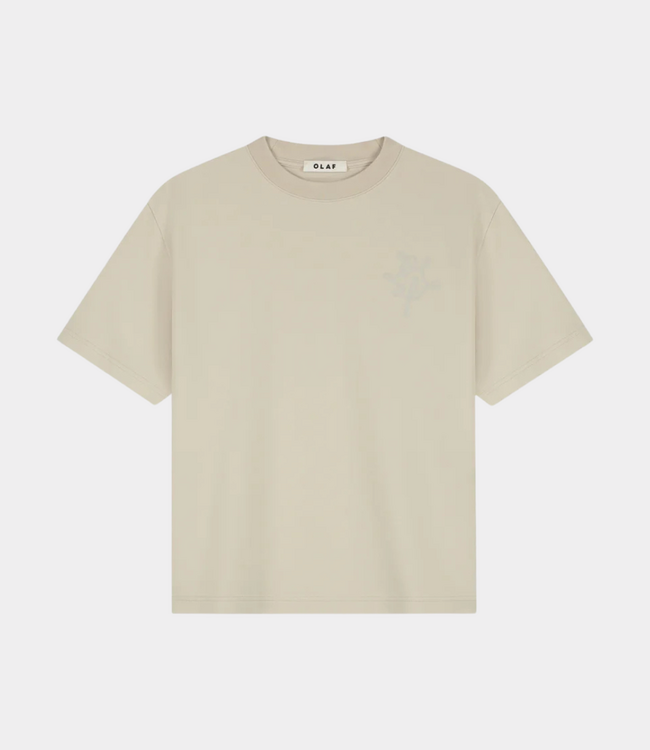 Olaf Olaf lasso monogram oversized tee ancientscroll W260105-ANCIENTSCROLL