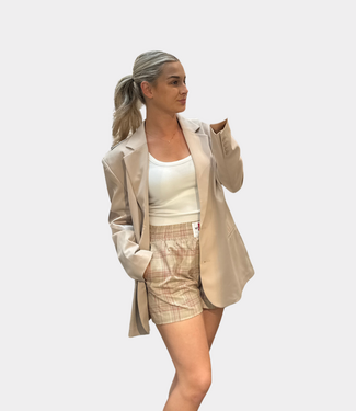 Alix the Label Shiny panel blazer sand