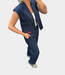 Alix the Label Striped waistcoat navy