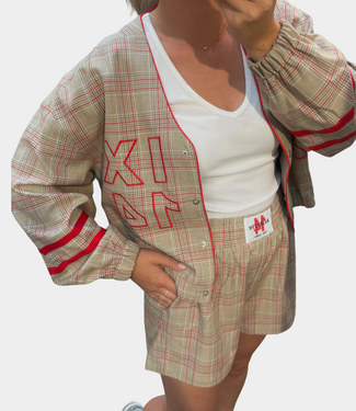 Alix the Label Sporty check bomer sand