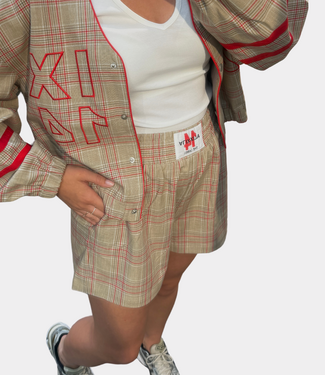 Alix the Label Sporty check short sand