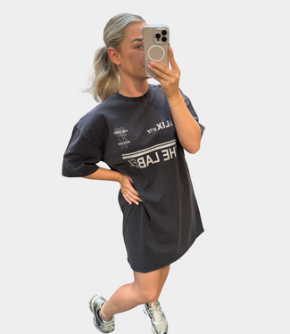 Alix the Label Sleeveless sporty tee dress charcoal grey