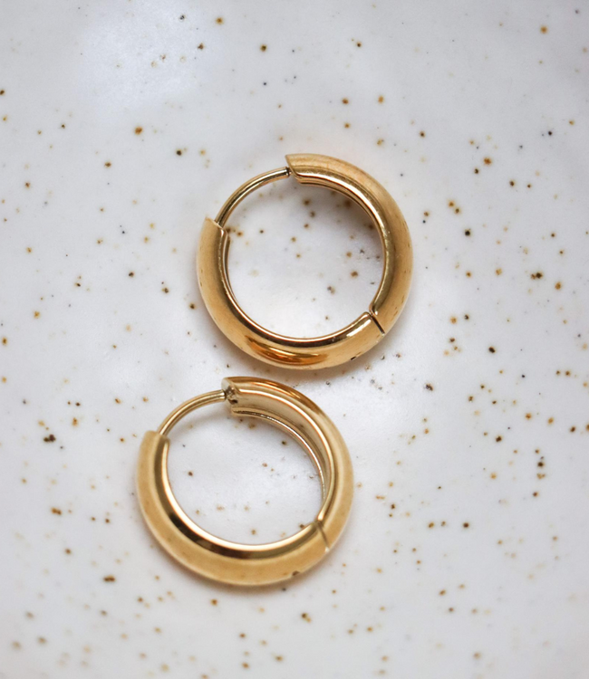 Label Kiki Ella medium hoop gold