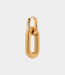 Label Kiki Oval stripe hoop gold