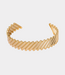 Label Kiki Label Kiki Golden twist bangle gold KEX481-GOLD