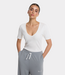 Alix the Label V neck tee soft white 2607849789 01