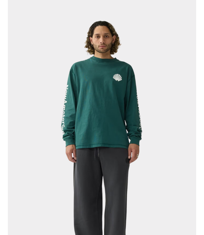 New Amsterdam New Amsterdam logo longsleeve bottle green/white 2602107001