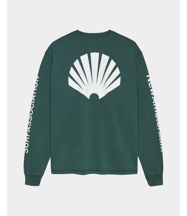 New Amsterdam New Amsterdam logo longsleeve bottle green/white 2602107001
