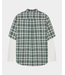 New Amsterdam New Amsterdam double layer shirt green/white check 2602023001