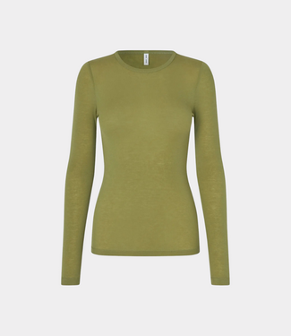 Samsoe Samsoe Sadou t-shirt ls mosstone
